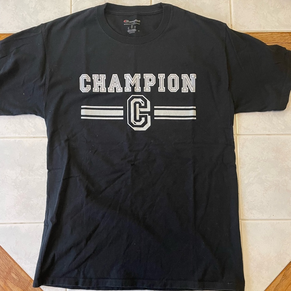 Champion‎ Black T-Shirt - Picture 1 of 4